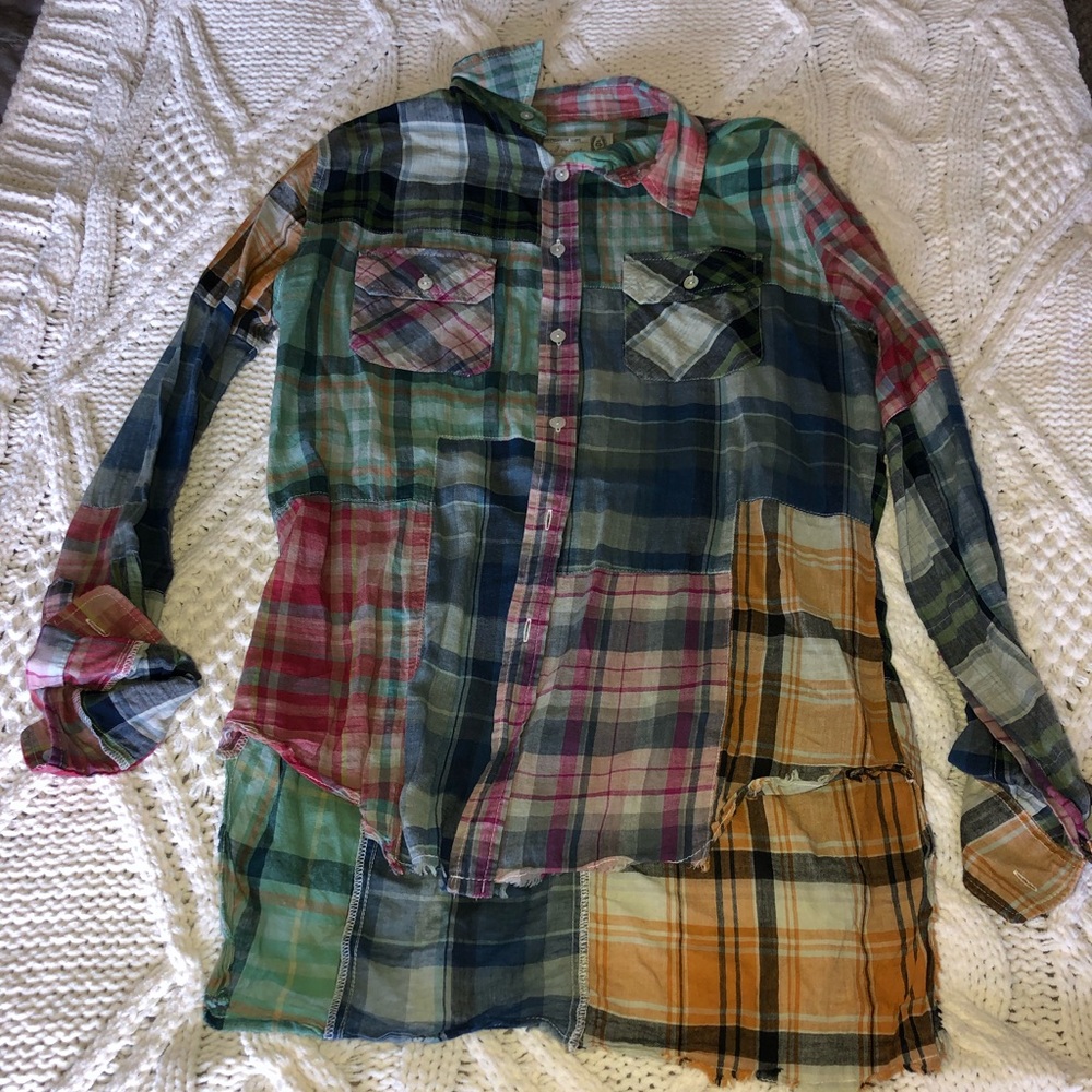 Free People Flannel Top